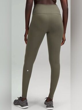 lululemon athletica Wunder Train High-Rise Leggings - Olive Green/Army Green